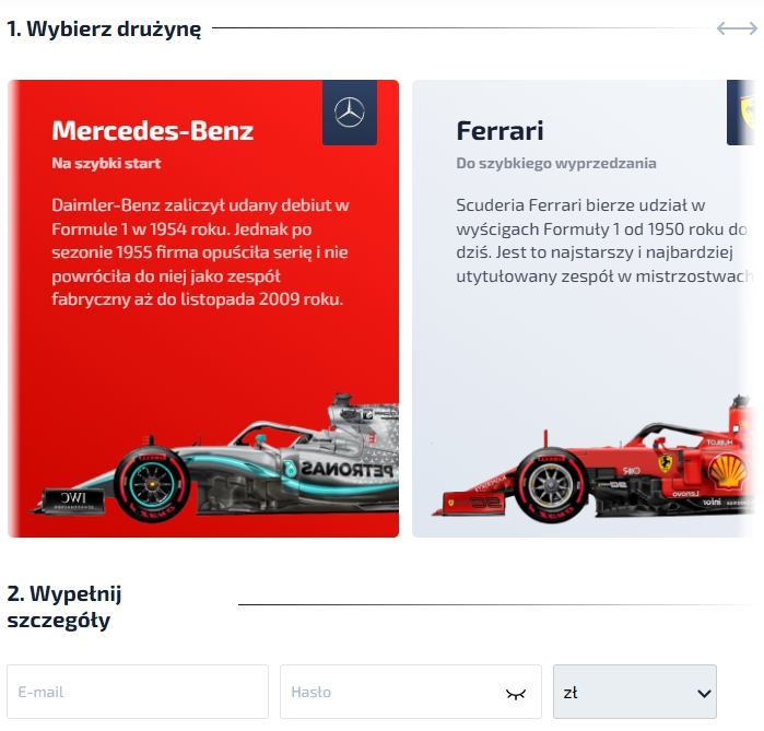 Rejestracja w F1 Casino na urządzeniach mobilnych